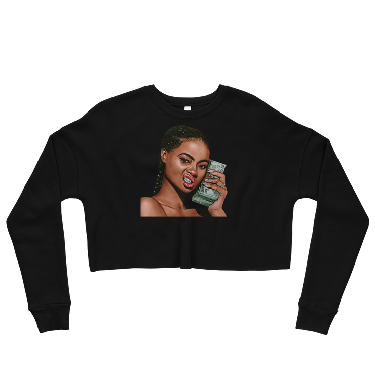 Hood Theory x James Caimen (KBNB) Women's Crop Sweatshirt