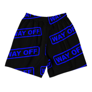 Hood Theory Memes (WAY OFF-Blue) All-Over Print Men's Athletic Long Shorts