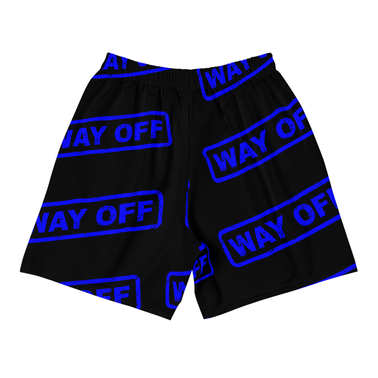 Hood Theory Memes (WAY OFF-Blue) All-Over Print Men's Athletic Long Shorts