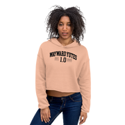 Hood Theory Memes (WAYWARD YUTES-BL) Women's Crop Hoodie