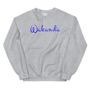 Hood Theory Memes (Wakanda-Blue-W) Unisex Crew Neck Sweatshirt