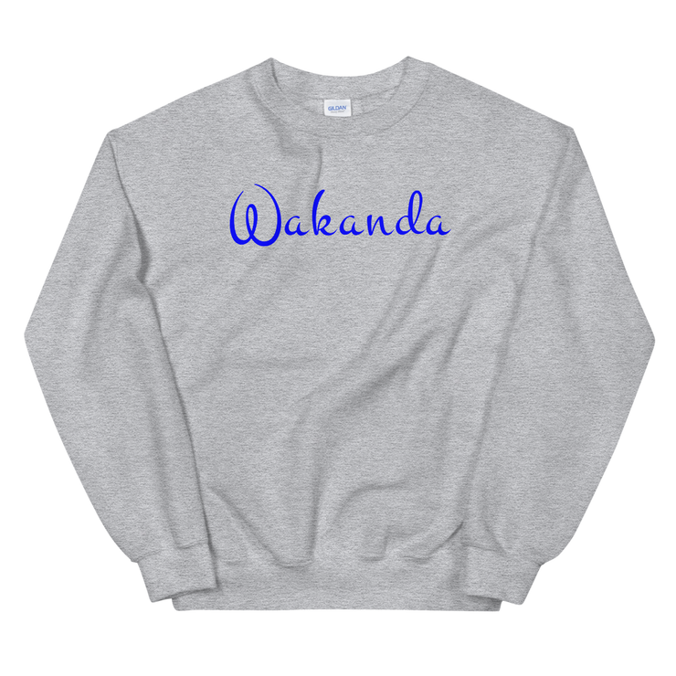 Hood Theory Memes (Wakanda-Blue-W) Unisex Crew Neck Sweatshirt