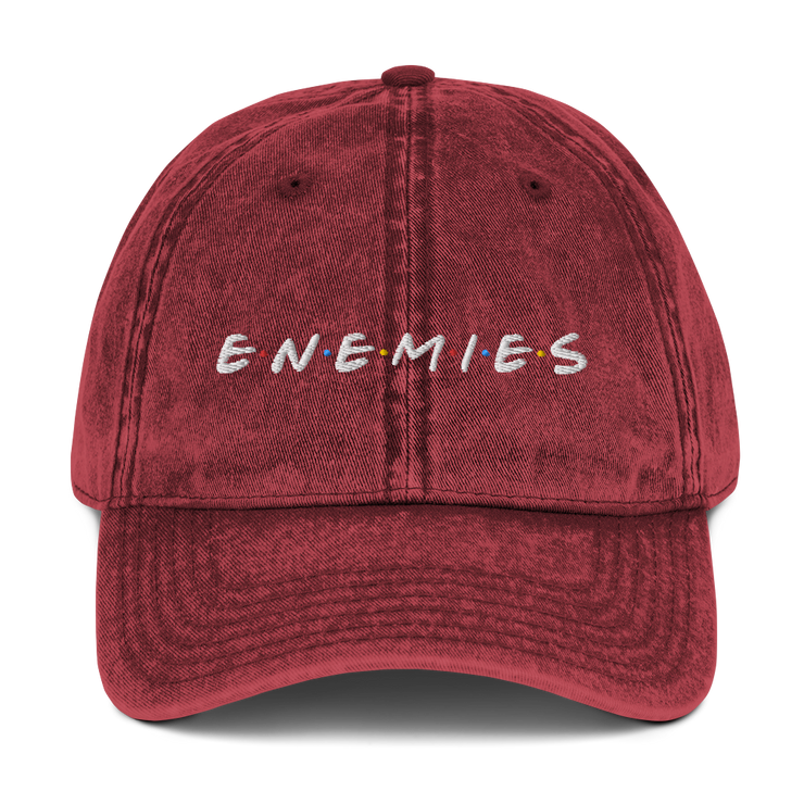 ENEMIES (WEL) Unisex Vintage Cotton Twill Cap