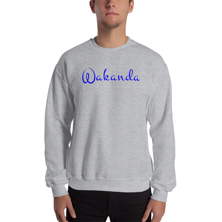 Hood Theory Memes (Wakanda-Blue-W) Unisex Crew Neck Sweatshirt