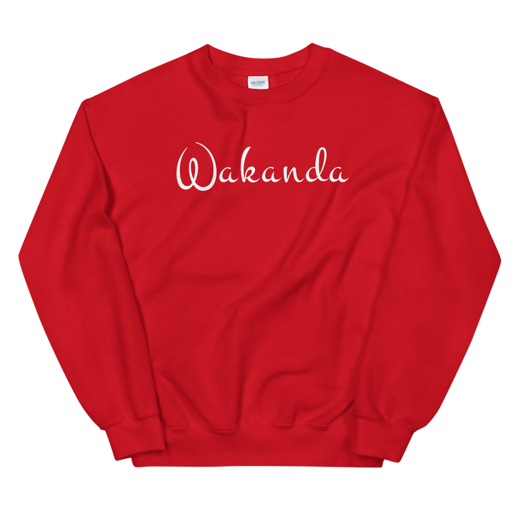 Hood Theory Memes (Wakanda-White-W) Unisex Crew Neck Sweatshirt