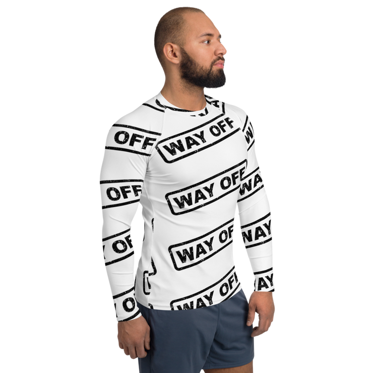 Hood Theory Memes (WAY OFF-Black) All-Over Print Men's Rash Guard