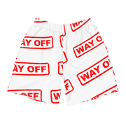 Hood Theory Memes (WAY OFF-Red) All-Over Print Men's Athletic Long Shorts