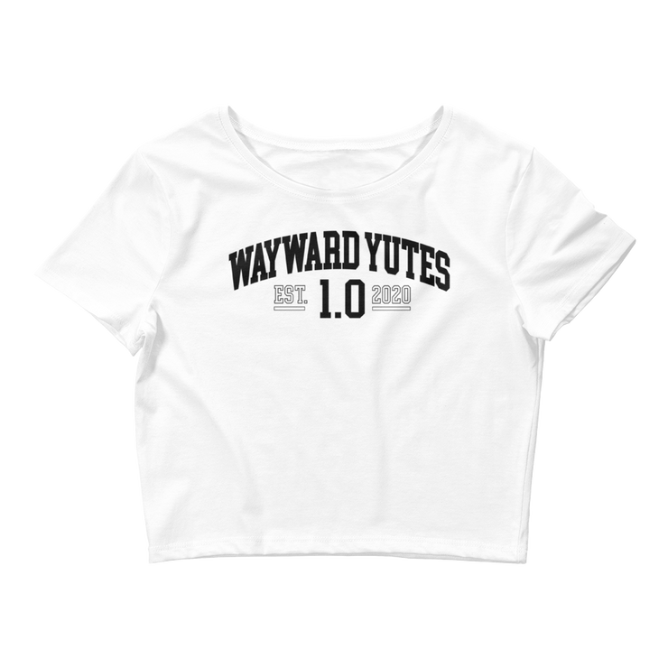 Hood Theory Memes (WAYWARD YUTES-BL) Women’s Crop Tee BC