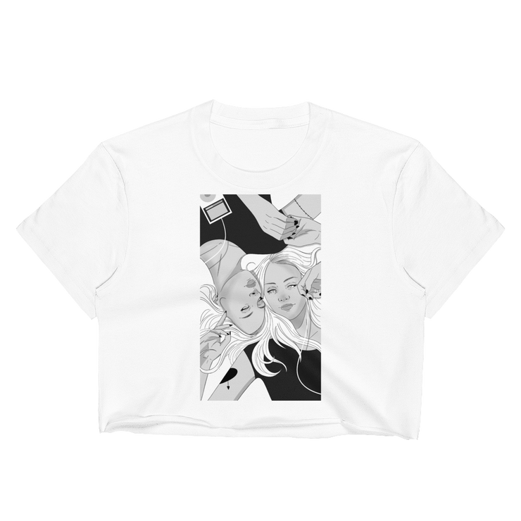 Hood Theory x James Caimen (MS) Women's Cropped T-shirt