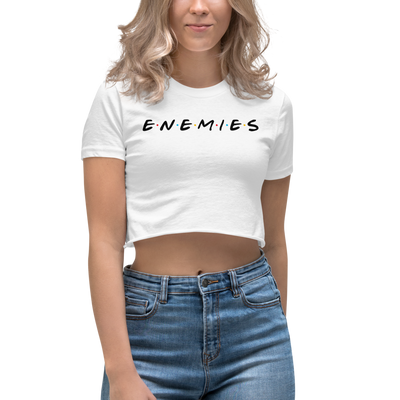 ENEMIES (BL) Women's Cropped T-Shirt