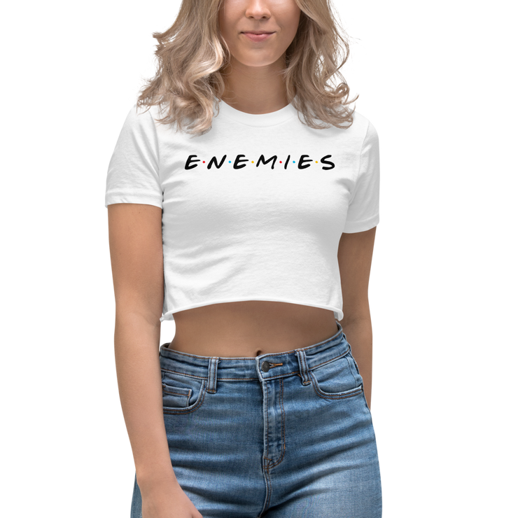 ENEMIES (BL) Women's Cropped T-Shirt