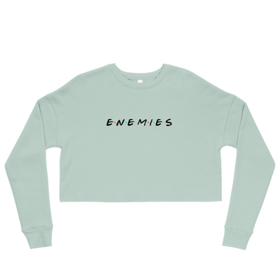 ENEMIES (BL) Women's Crop Sweatshirt