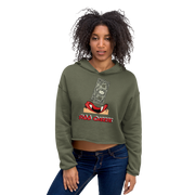 Hood Theory x James Caimen ($100 Cheese) Women's Crop Hoodie