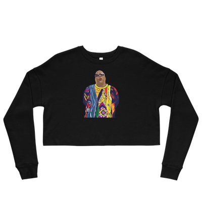 Hood Theory Hip Hop (BIGGIE) Women's Crop Sweatshirt