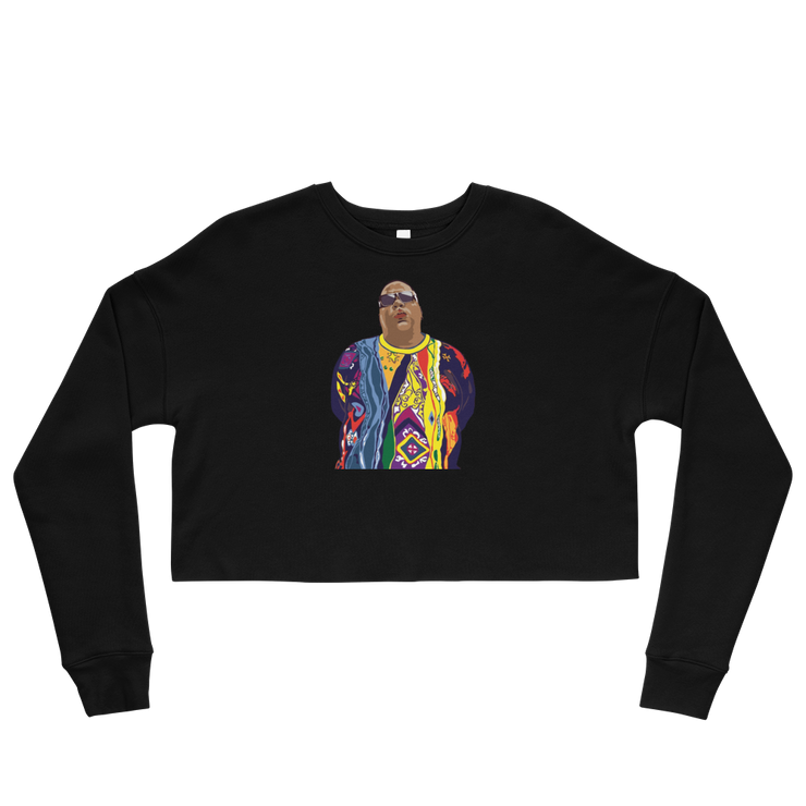 Hood Theory Hip Hop (BIGGIE) Women's Crop Sweatshirt