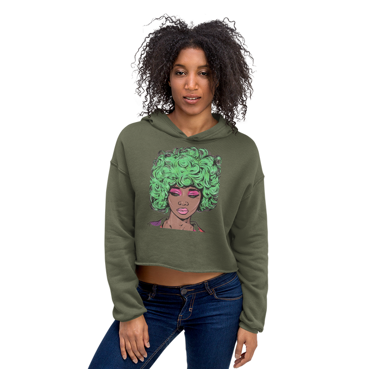 Hood Theory x James Caimen (YAF) Women's Crop Hoodie