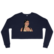 Hood Theory Hip Hop (NICKI) Women's Crop Sweatshirt