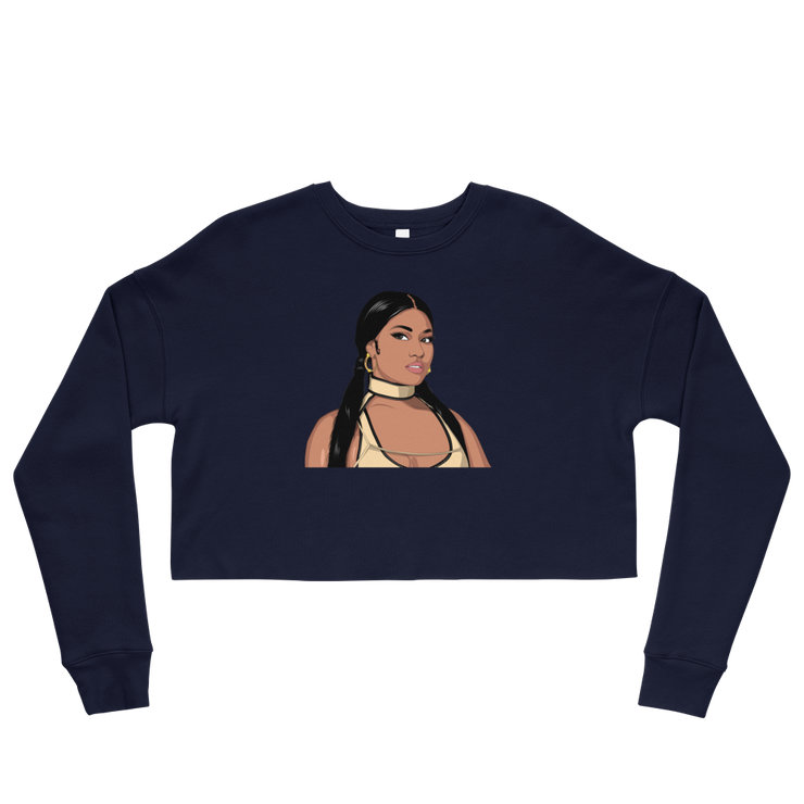 Hood Theory Hip Hop (NICKI) Women's Crop Sweatshirt