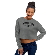 Hood Theory Memes (WAYWARD YUTES-BL) Women's Crop Sweatshirt