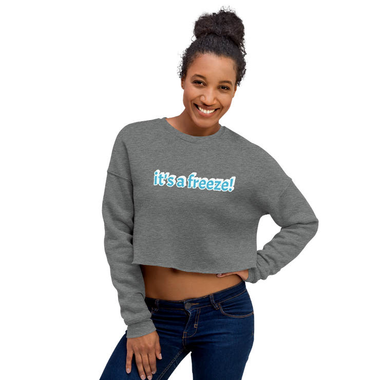 Hood Theory x James Caimen (it's a freeze!) Women's Crop Sweatshirt