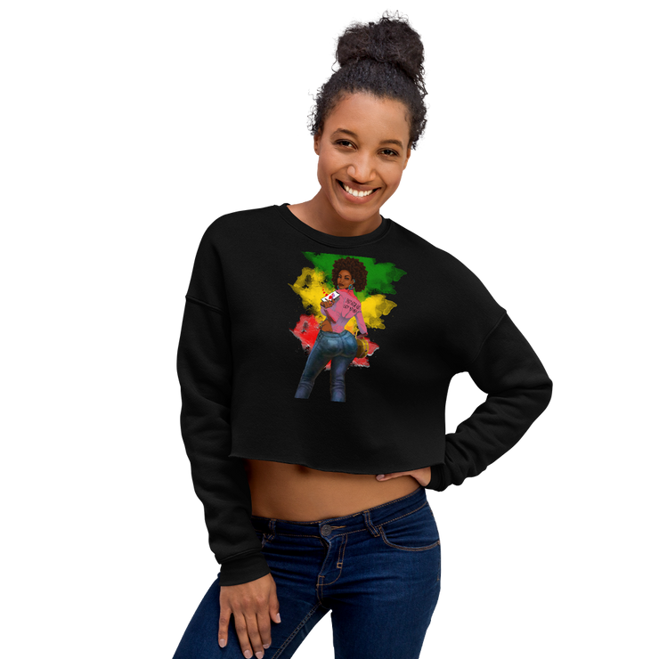 Hood Theory Memes (WL-IGYB) Women's Crop Sweatshirt