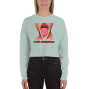 Hood Theory x James Caimen (PUSS-SPIRATION) Women's Crop Sweatshirt