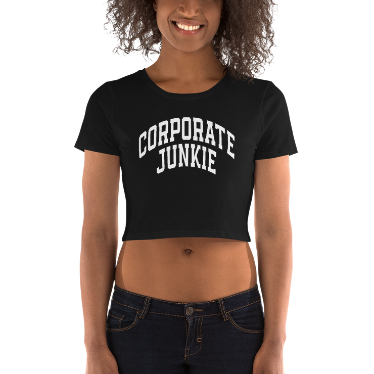 Hood Theory Memes (Corporate Junkie-Whi, Whi L) Women’s Crop Tee BC