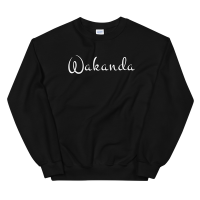 Hood Theory Memes (Wakanda-White-W) Unisex Crew Neck Sweatshirt