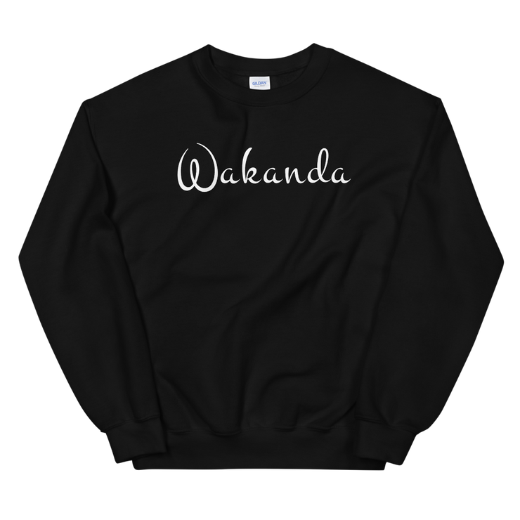 Hood Theory Memes (Wakanda-White-W) Unisex Crew Neck Sweatshirt