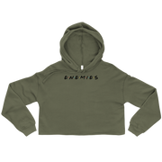 ENEMIES (BL) Women's Crop Hoodie