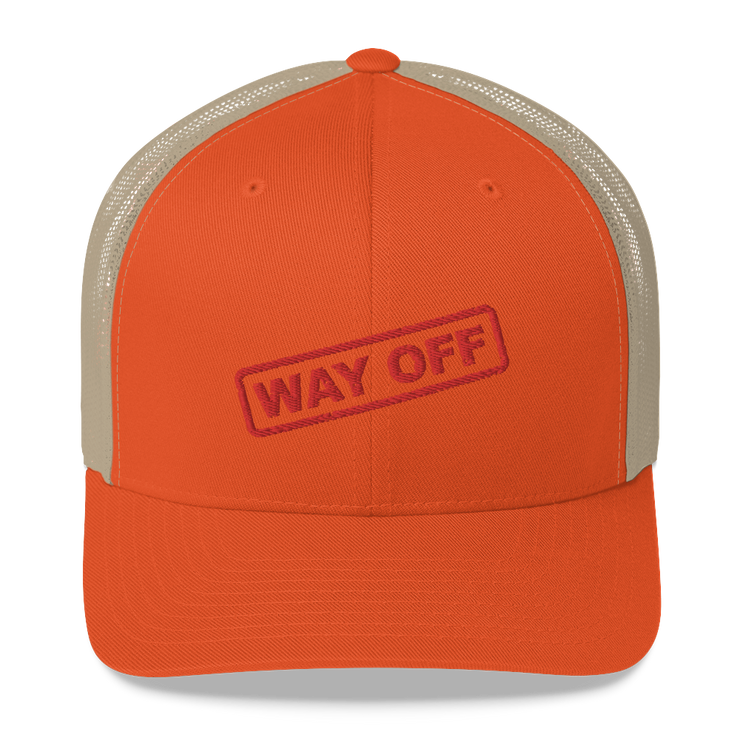 Hood Theory Memes (WAY OFF-Red) Unisex Retro Trucker Hat