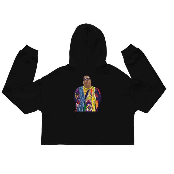 Hood Theory Hip Hop (BIGGIE) Women's Crop Hoodie