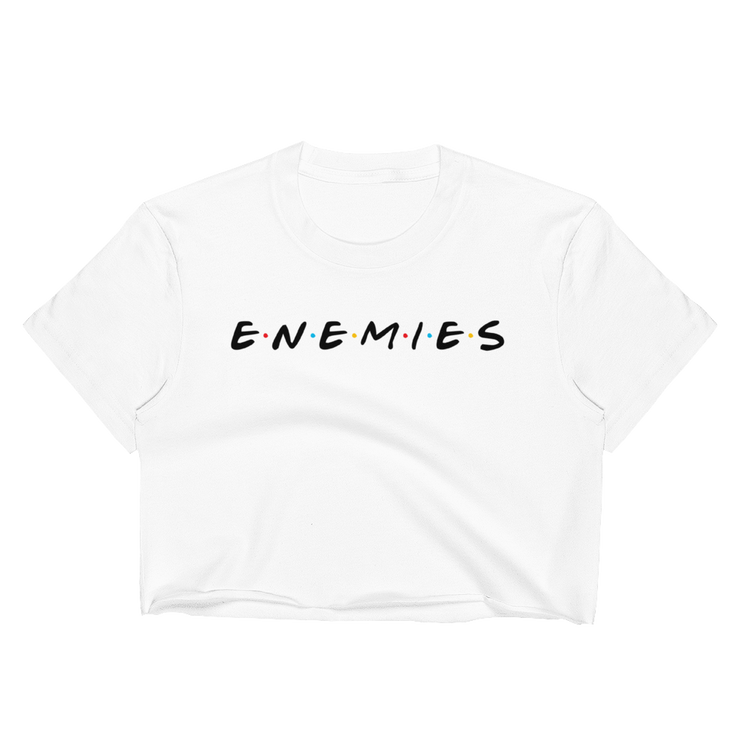 ENEMIES (BL) Women's Cropped T-Shirt