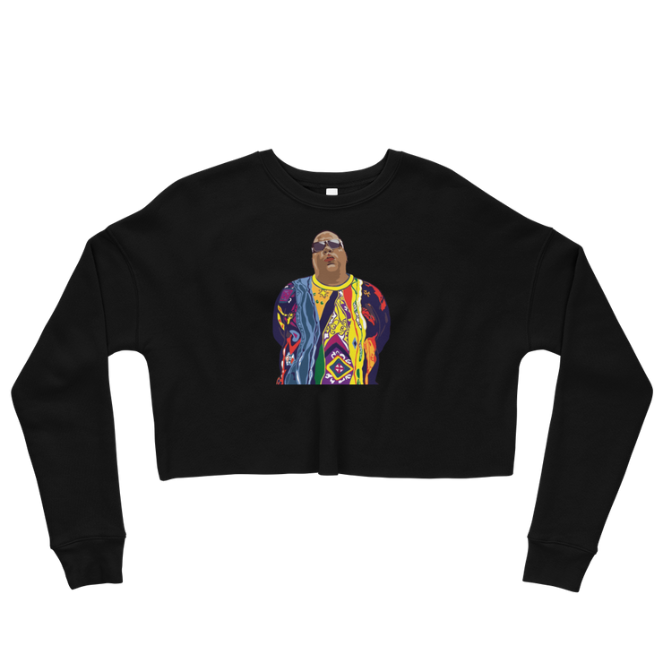 Hood Theory Hip Hop (BIGGIE) Women's Crop Sweatshirt