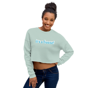 Hood Theory x James Caimen (it's a freeze!) Women's Crop Sweatshirt