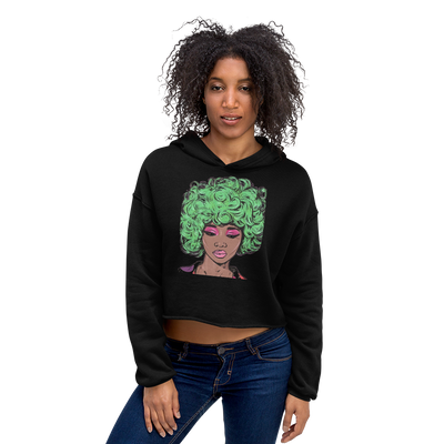 Hood Theory x James Caimen (YAF) Women's Crop Hoodie