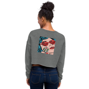 Hood Theory x James Caimen (it's a freeze!) Women's Crop Sweatshirt