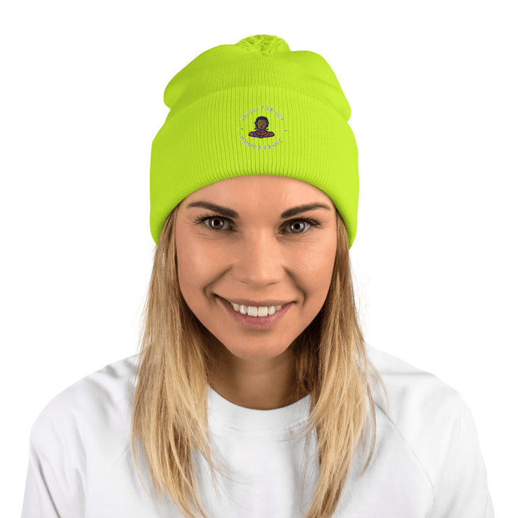 Hood Theory x James Caimen (W-WEL) Women's Pom-Pom Beanie