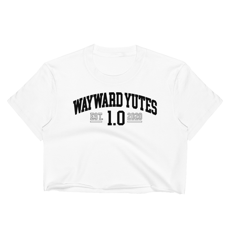 Hood Theory Memes (WAYWARD YUTES-BL) Women's Cropped T-Shirt