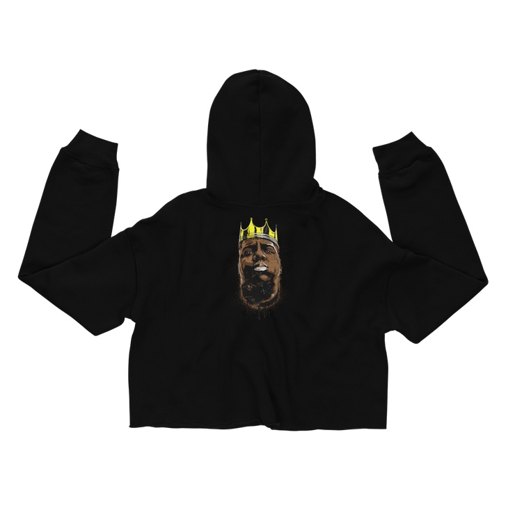 Hood Theory Hip Hop (B.I.G) Women's Crop Hoodie