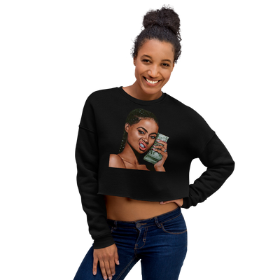 Hood Theory x James Caimen (KBNB) Women's Crop Sweatshirt