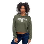 Hood Theory Memes (WAYWARD YUTES-WL) Women's Crop Hoodie