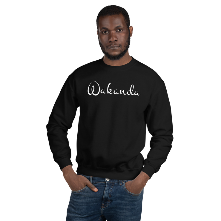 Hood Theory Memes (Wakanda-White-W) Unisex Crew Neck Sweatshirt