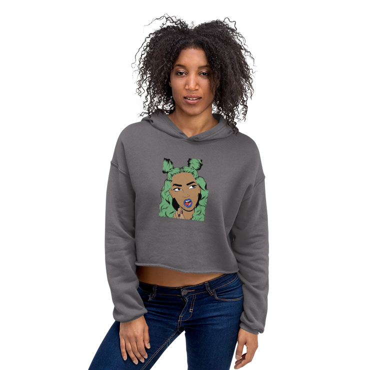 Hood Theory x James Caimen (PF) Women's Crop Hoodie