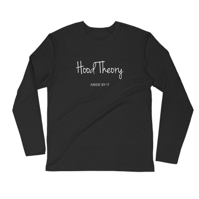 Hood Theory (WNB) Men's Fitted Long Sleeve Shirt