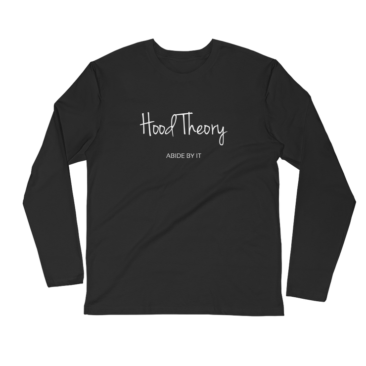 Hood Theory (WNB) Men's Fitted Long Sleeve Shirt