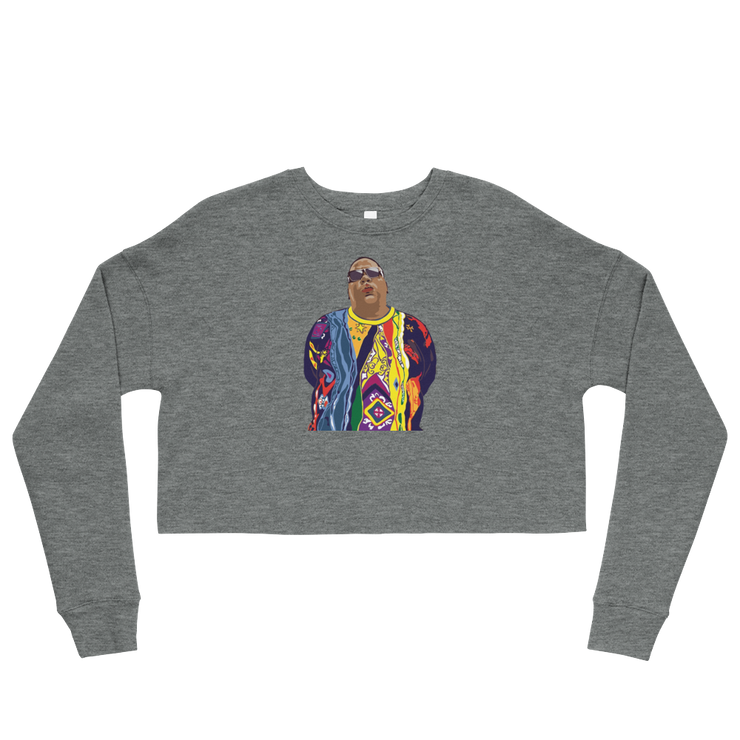 Hood Theory Hip Hop (BIGGIE) Women's Crop Sweatshirt