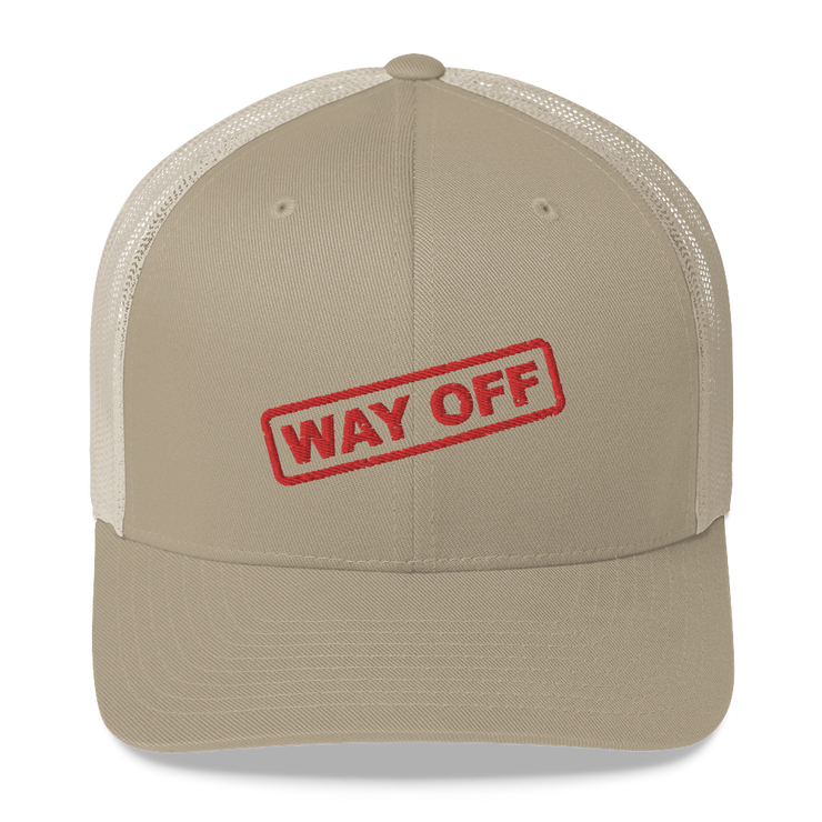 Hood Theory Memes (WAY OFF-Red) Unisex Retro Trucker Hat