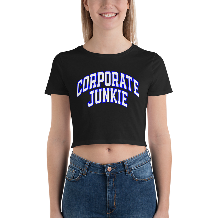 Hood Theory Memes (Corporate Junkie-Blu, Whi, Whi L) Women’s Crop Tee BC