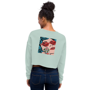 Hood Theory x James Caimen (it's a freeze!) Women's Crop Sweatshirt